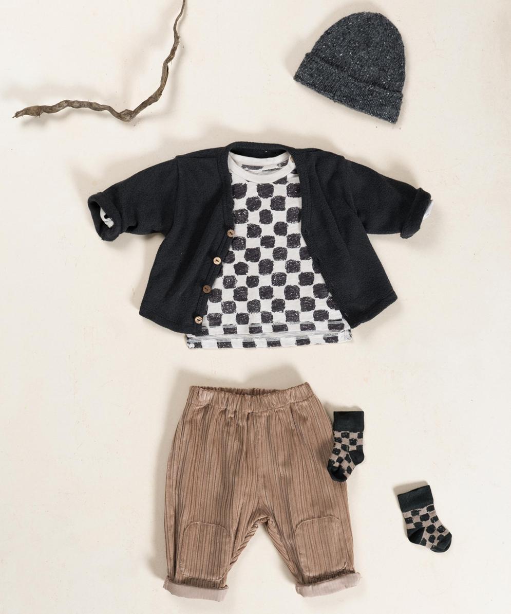 Chaqueta de punto con interior afelpado gris de Play Up - Imagen 3