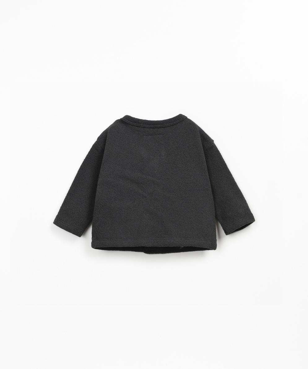 Chaqueta de punto con interior afelpado gris de Play Up - Imagen 2