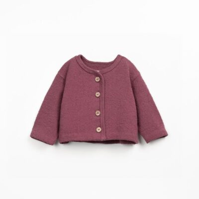 Chaqueta de punto rosa oscuro de Play Up Talla 3M