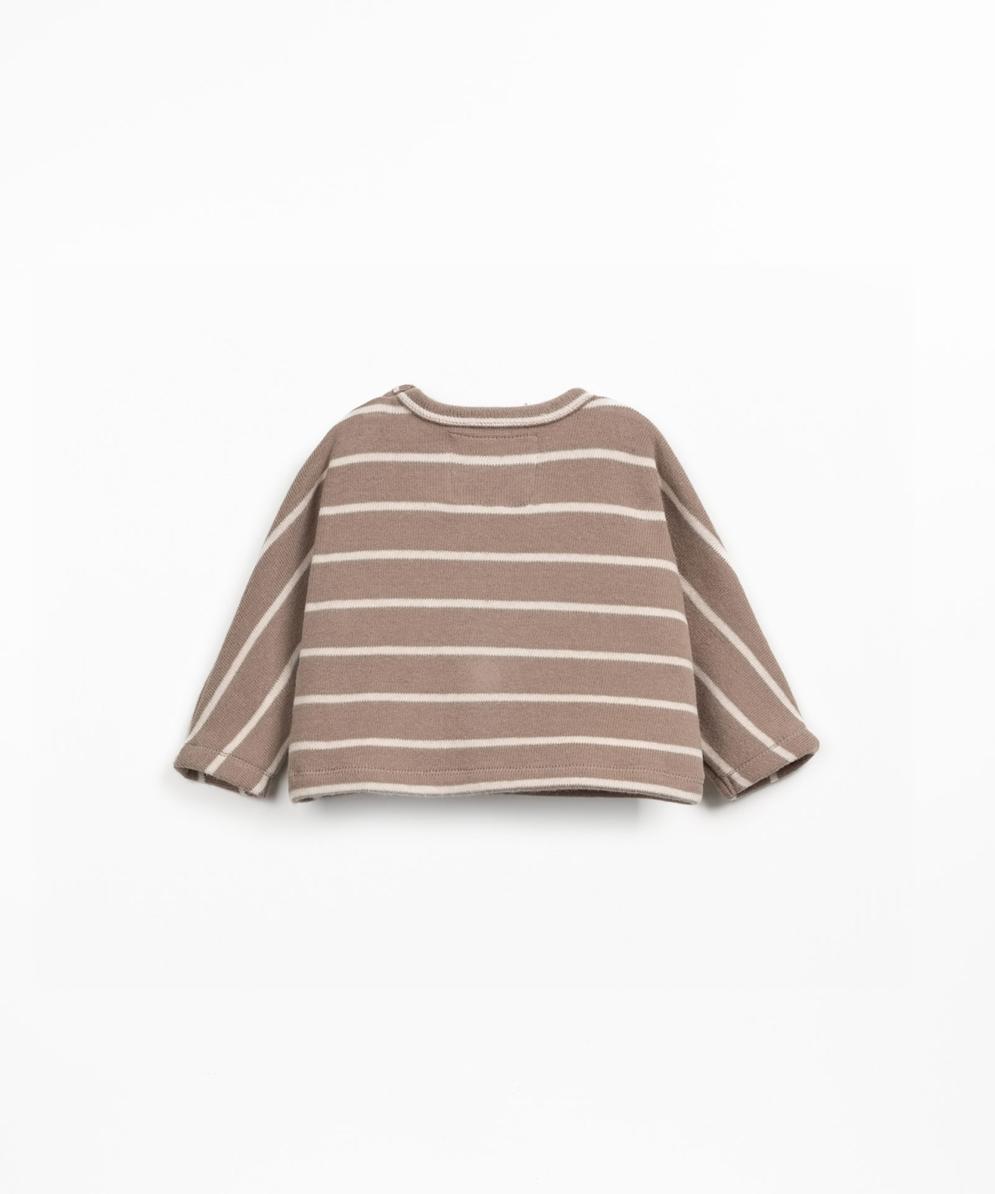 Jersey de punto a rayas marrón de Play Up - Imagen 2