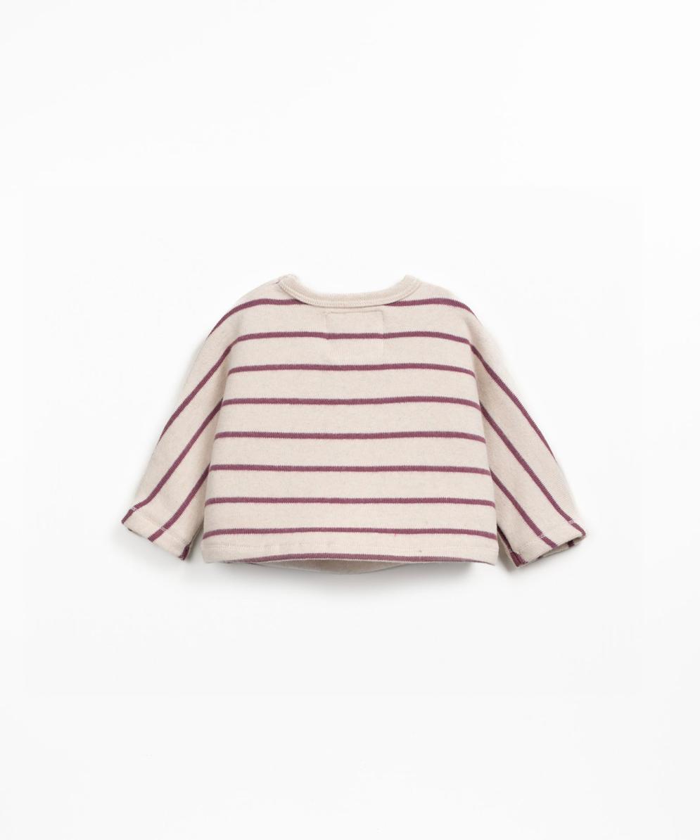 Jersey de punto a rayas rosa oscuro de Play Up - Imagen 2