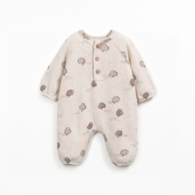 Pelele de punto con abertura delantera y estampado de árboles de Play Up talla 1M