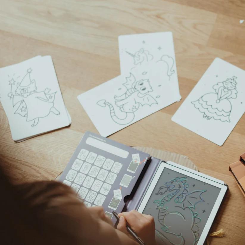 Plantillas de érase una vez y animales para Kidydraw mini de Kidywolf - Imagen 6