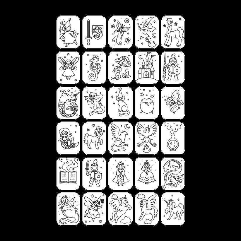 Plantillas de érase una vez y animales para Kidydraw mini de Kidywolf - Imagen 4