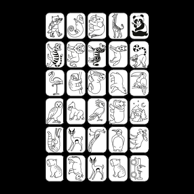 Plantillas de érase una vez y animales para Kidydraw mini de Kidywolf - Imagen 3