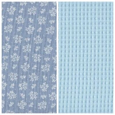 Manta de entretiempo Lobelia-wafle azul