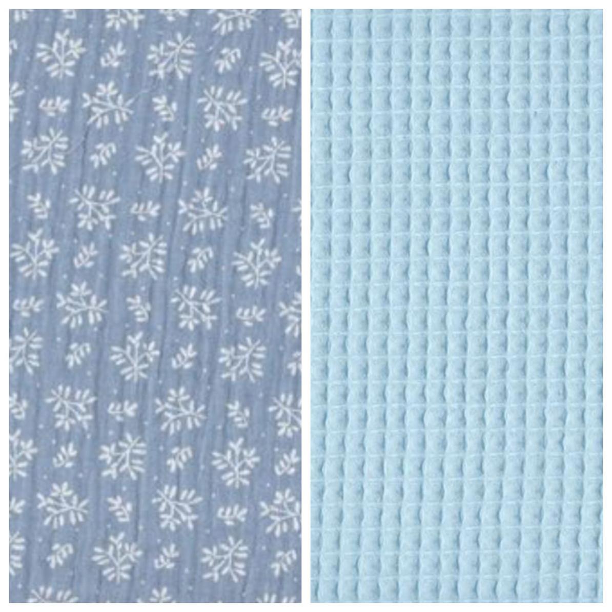 Manta de entretiempo Lobelia-wafle azul