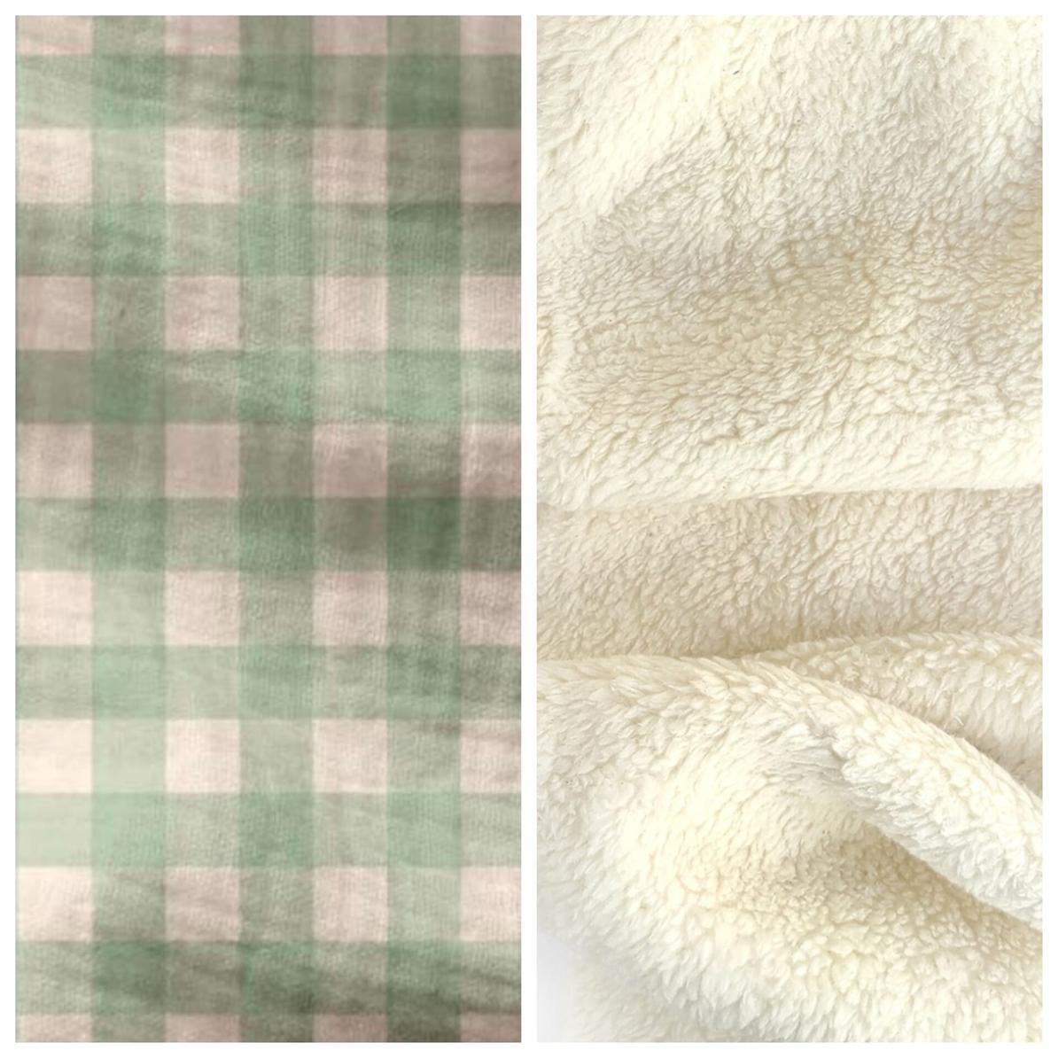 Manta de invierno Vichy mint