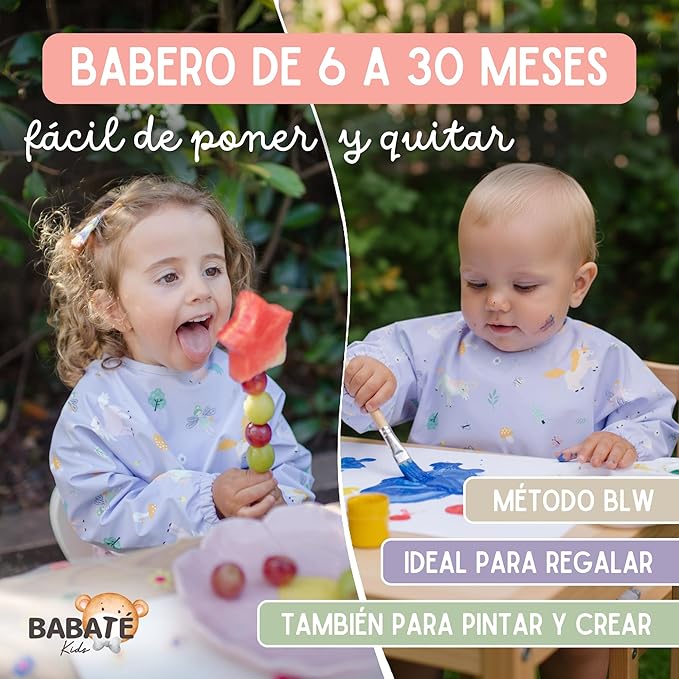 Babero manga larga Bosque encantado de Babaté - Imagen 3