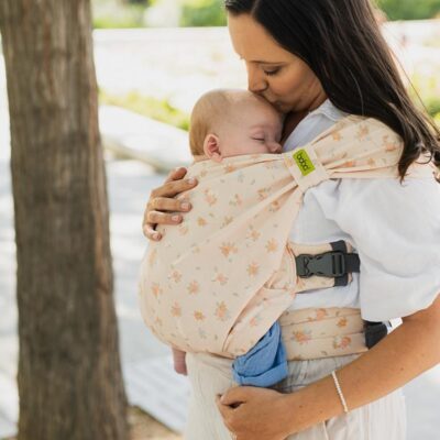 Portabebé evolutivo fular-mochila Boba Bliss color posy