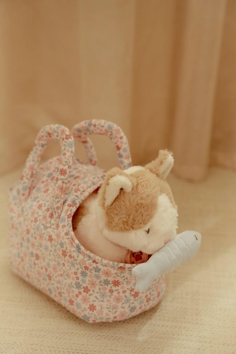 Gatito de peluche Marley con bolsa de Little Dutch - Imagen 7