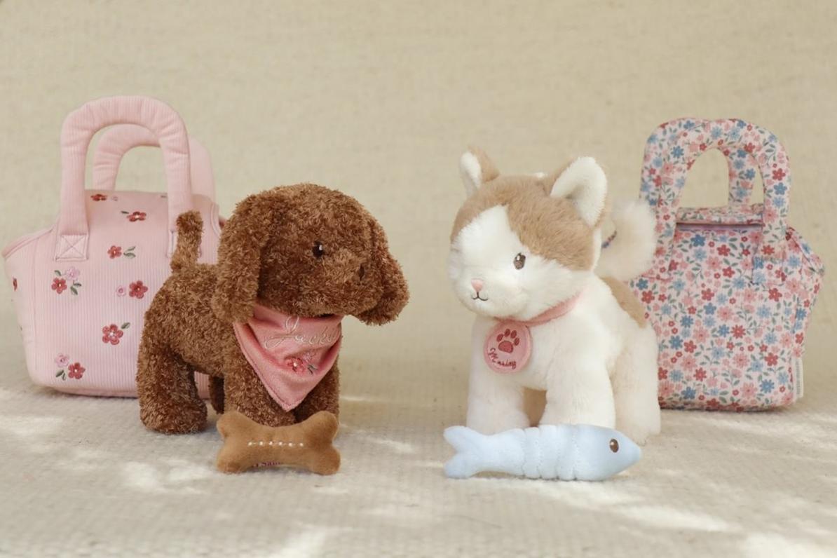 Gatito de peluche Marley con bolsa de Little Dutch - Imagen 15