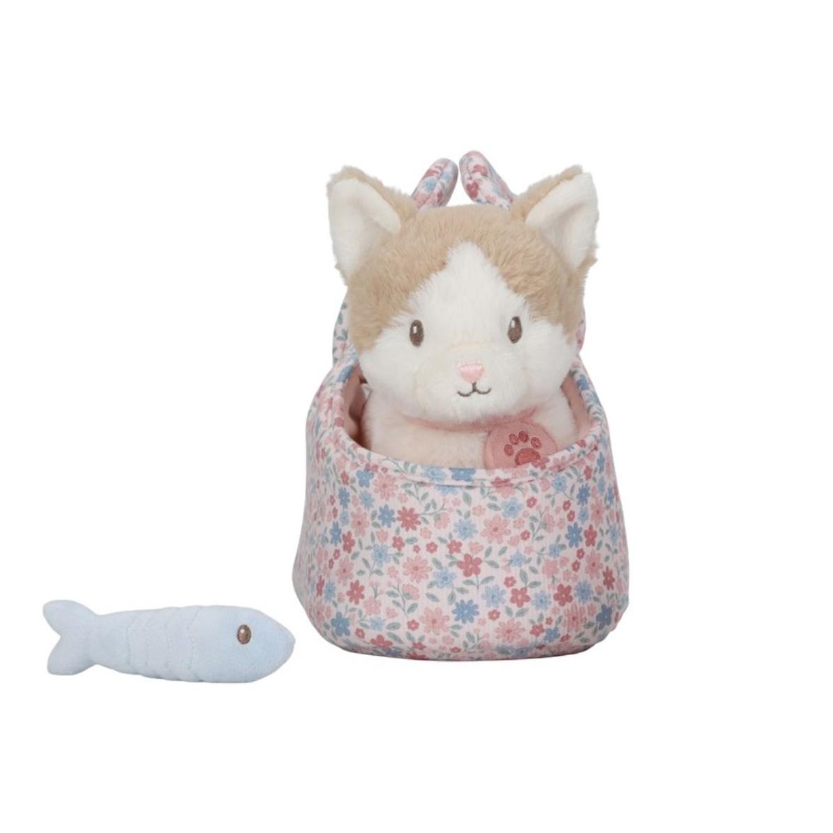 Gatito de peluche Marley con bolsa de Little Dutch - Imagen 3