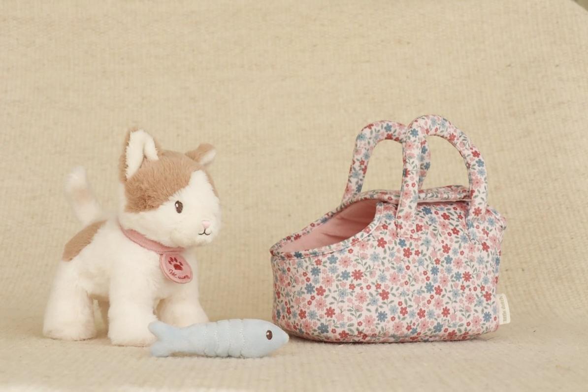 Gatito de peluche Marley con bolsa de Little Dutch - Imagen 9
