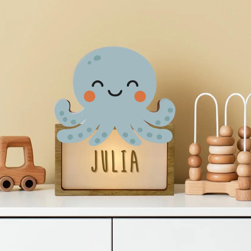 Lámpara personalizable pulpo de Vintiun