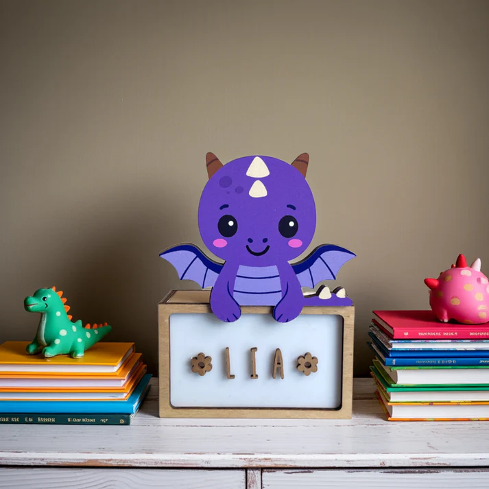 Lámpara personalizable dragón de Vintiún - Imagen 3