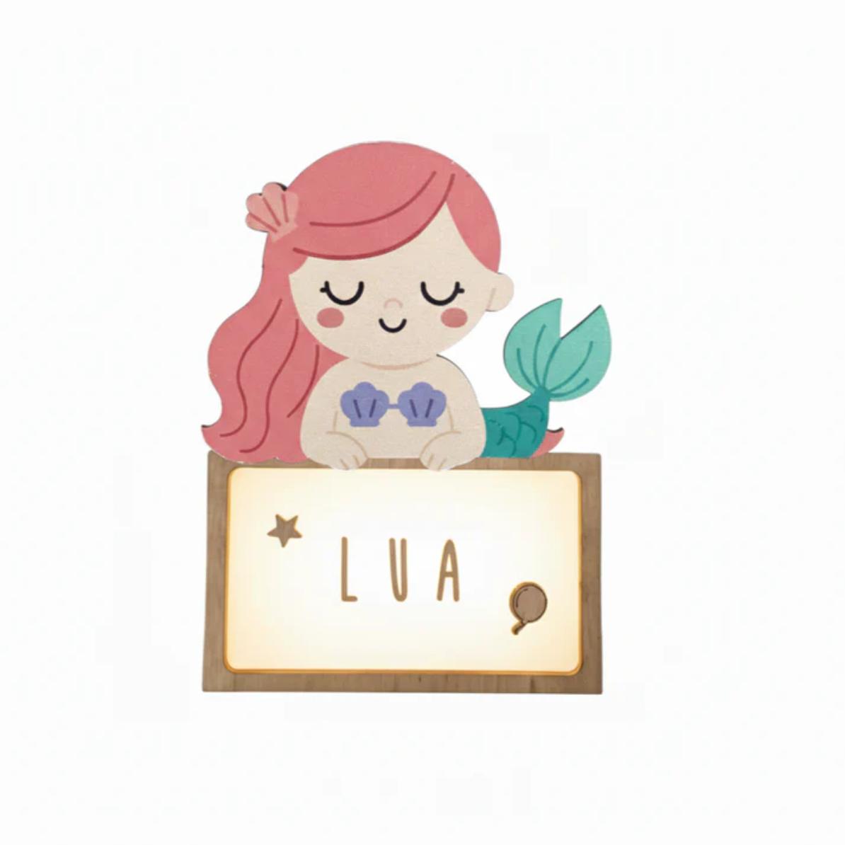 Lámpara personalizable sirena de Vintiun