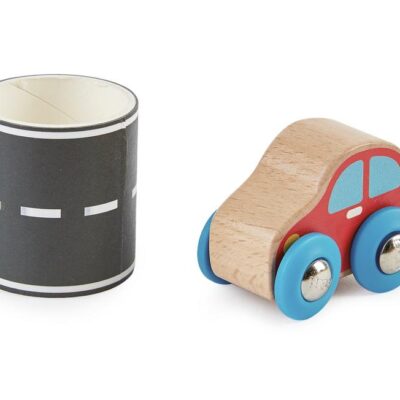 Mini coche con carreterra de Hape