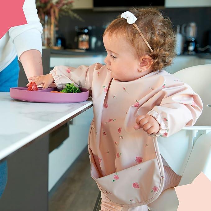 Pack 2 baberos manga larga Mariquitas de Babaté - Imagen 3