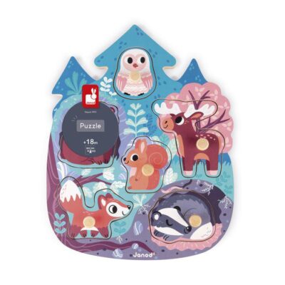 Puzle encajable el bosque de Janod