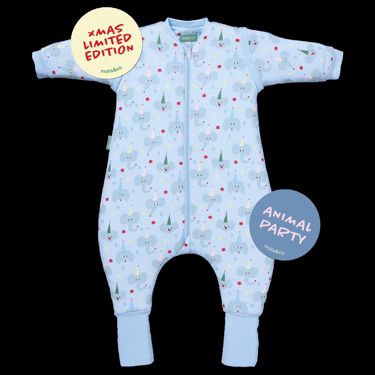 Saco de dormir con pies y mangas Animal party de Molis&Co - Imagen 5