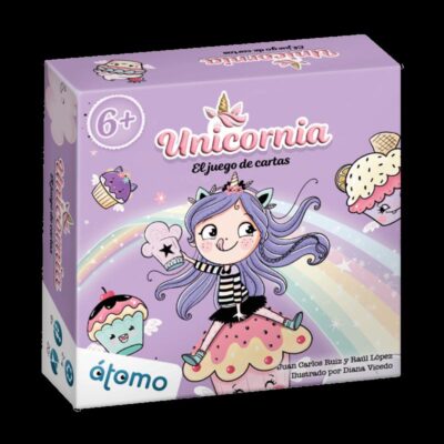 Unicornia. Juego de cartas de Átomo games