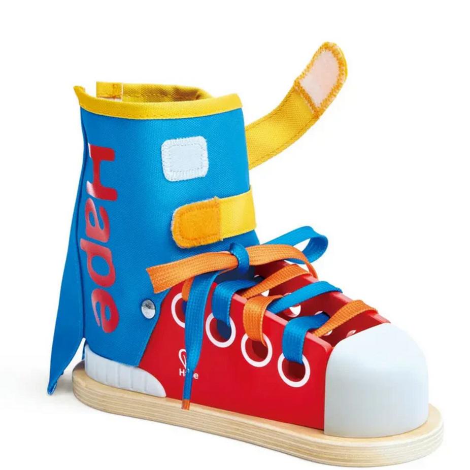 Zapatilla para aprender a atar cordones de Hape - Imagen 2