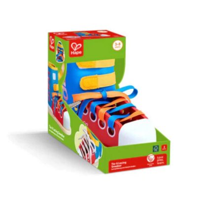 Zapatilla para aprender a atar cordones de Hape