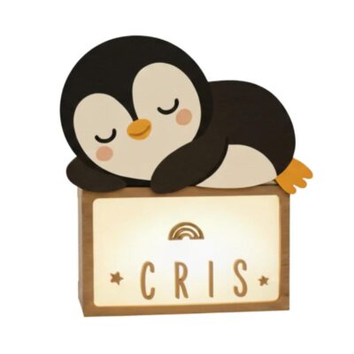 Lámpara personalizable pingüino de Vintiun
