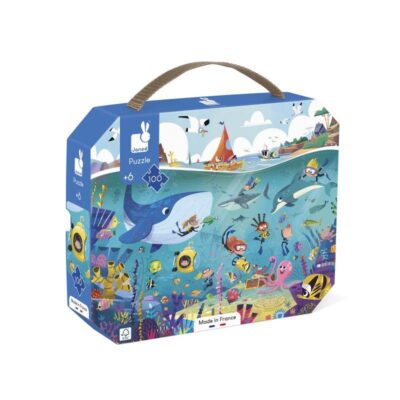 Puzle Los fondos marinos de 100 piezas de Janod