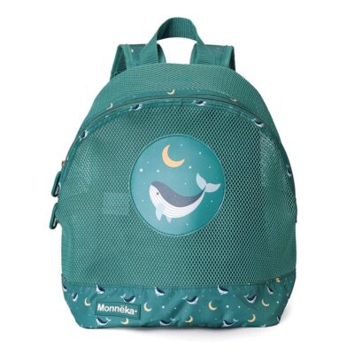 Mochila infantil antiarena Whale teal de Tutete
