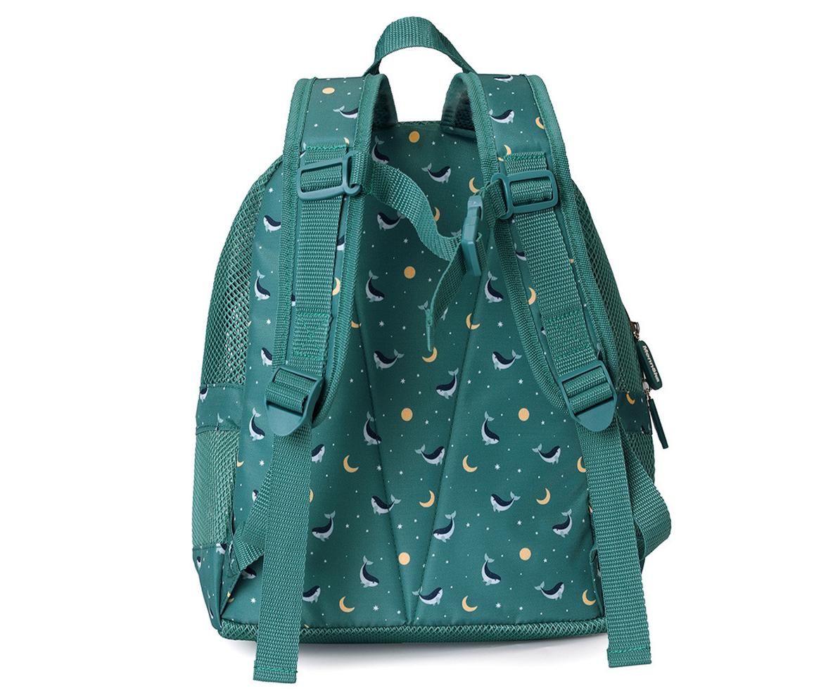 Mochila infantil antiarena Whale teal de Tutete - Imagen 2