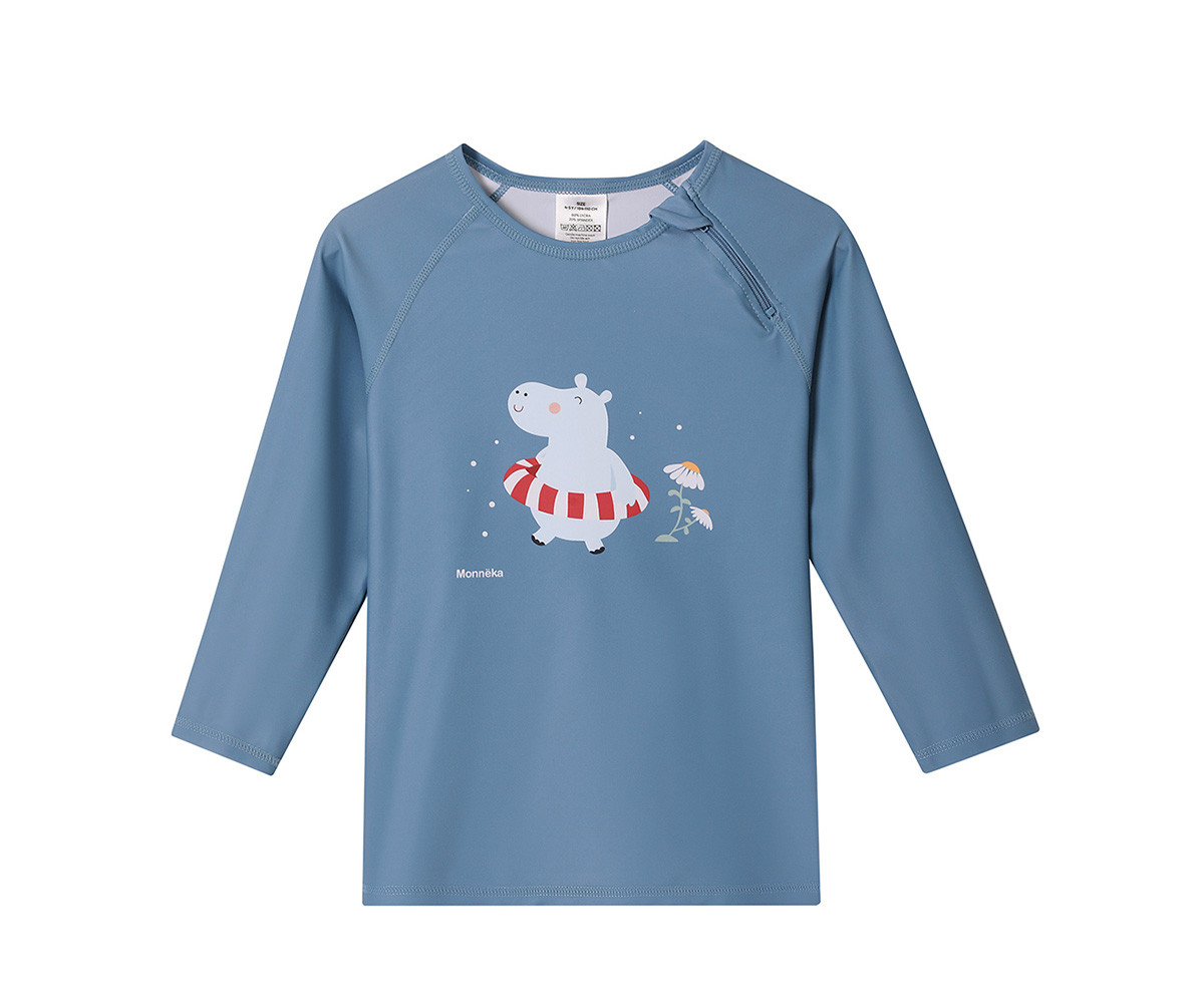 Camiseta de protección solar de manga larga Hippos de Tutete