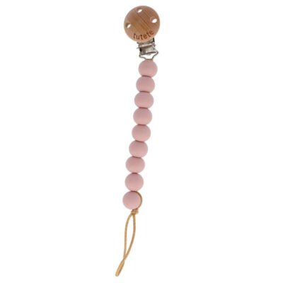 Chupetero de silicona Pure pink de Tutete