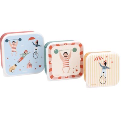 3 cajas de almuerzo Tutete Circus show