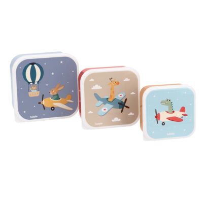 3 cajas de almuerzo Tutete Planes