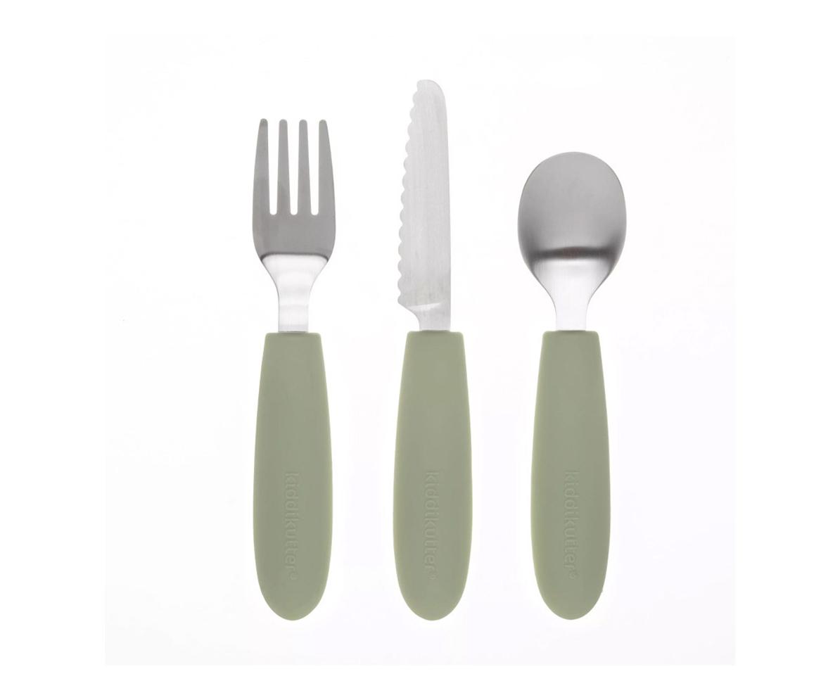 Set de cubiertos Kiddikutter sage - Imagen 2