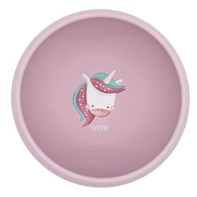 Bol de silicona unicornio de Sassi