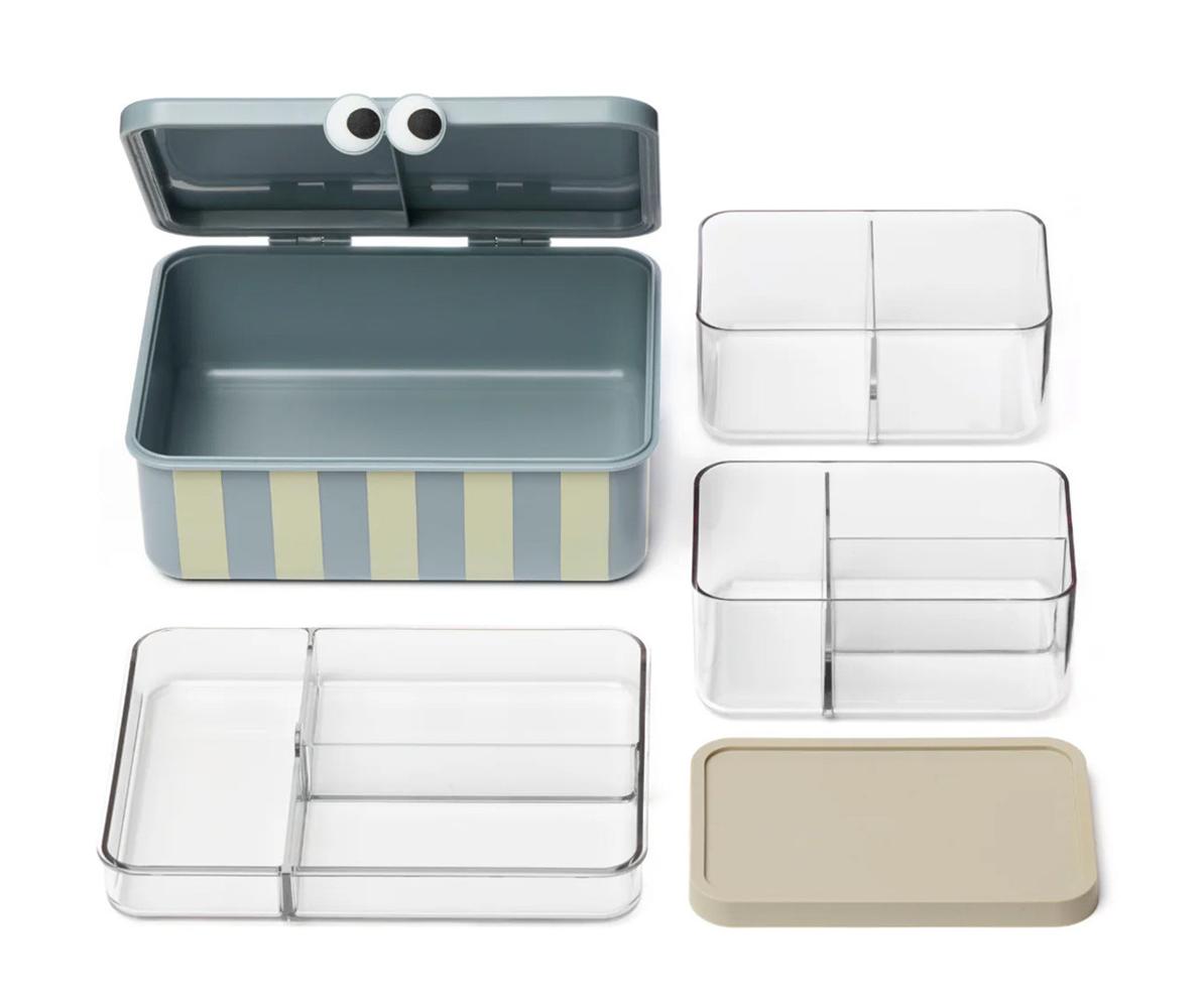 Caja de almuerzo con 3 bandejas extraíbles blue de Noui Noui - Imagen 3