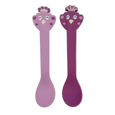 Cucharas Trixie pack 2 Pavo real