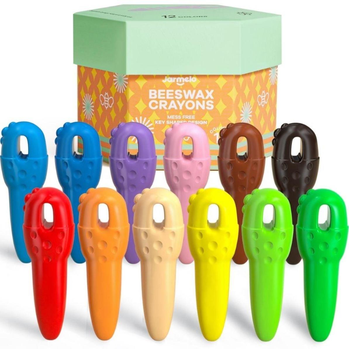 Caja de 12 crayones key de cera de abeja de Jarmeló