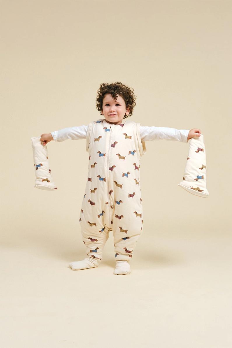 Saco de dormir con pies y mangas Fancy teckels TOG 2.5 de Molis&Co - Imagen 2