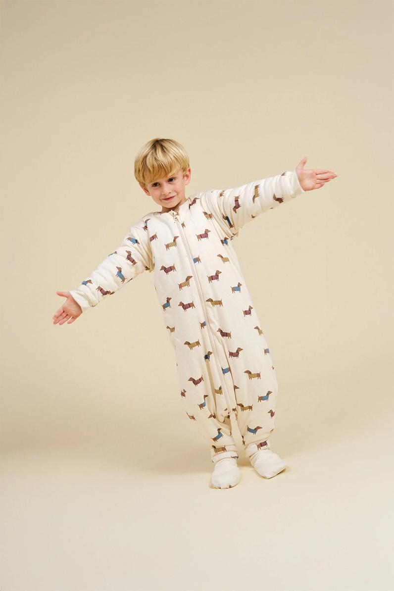 Saco de dormir con pies y mangas Fancy teckels TOG 2.5 de Molis&Co