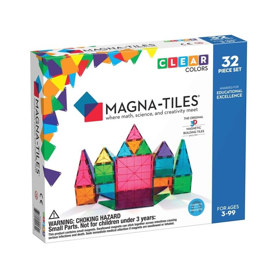 MagnaTiles Clear Colors 32 Piezas Denais   MagnaTiles32piezas 2 