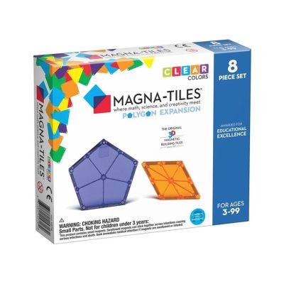 MagnaTiles® Extras Polígonos 8 Piezas