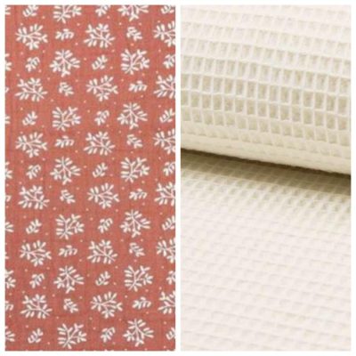 Manta de entretiempo Abril-wafle crudo