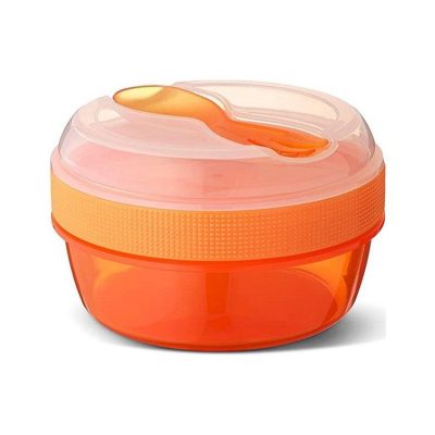 Caja De Almuerzo Con Tapa Refrigerante N’ice Cup Carl Oscar Naranja