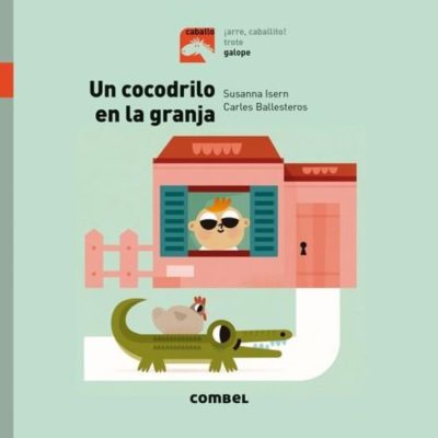Caballo galope. Un cocodrilo en la granja. Combel